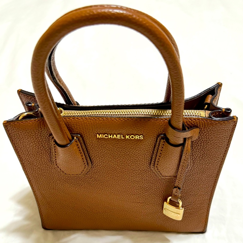 👜Michael Kors-KORS STUDIO Collection, The MERCER, camel,  pebble stone leather